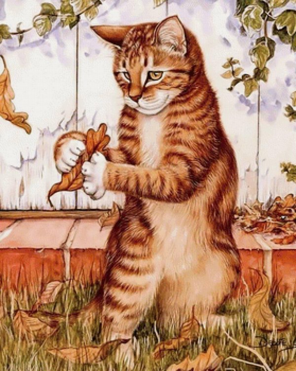 сказочные кошки живопись