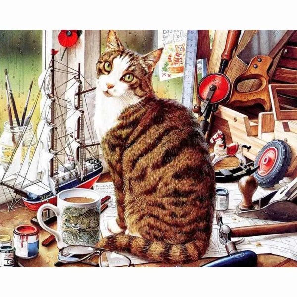 кот картина