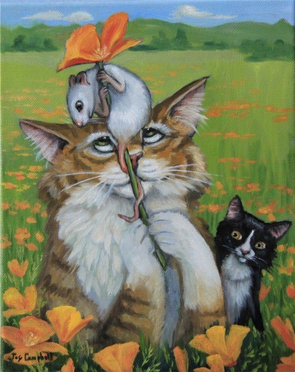 картины с кошками