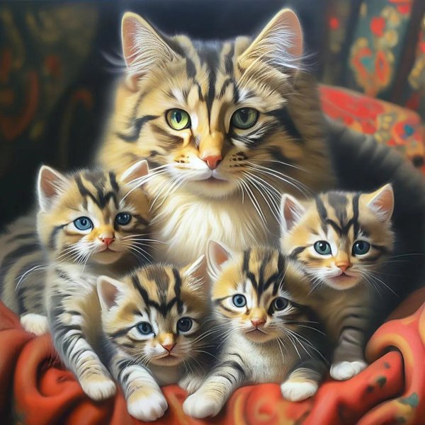 картина с котятами