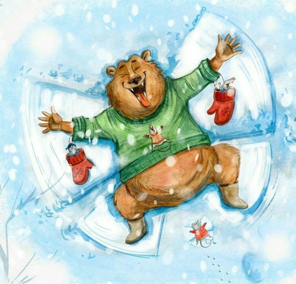 медведь иллюстрация