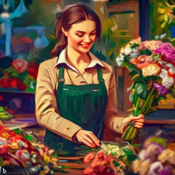 продавец цветов