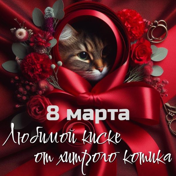 с 8 марта кошки