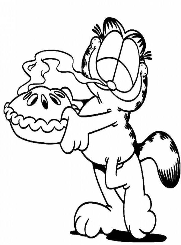 рисунок гарфилда