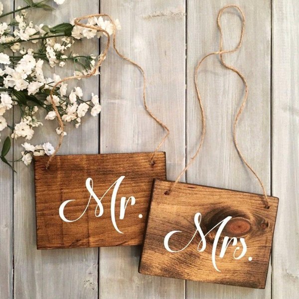 деревянные таблички на свадьбу