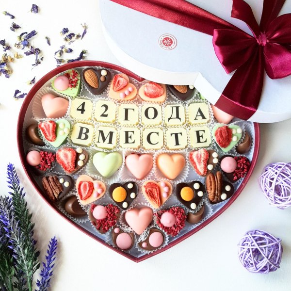 шоколадные конфеты сердце