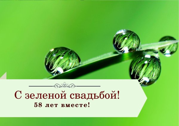 с зеленой свадьбой