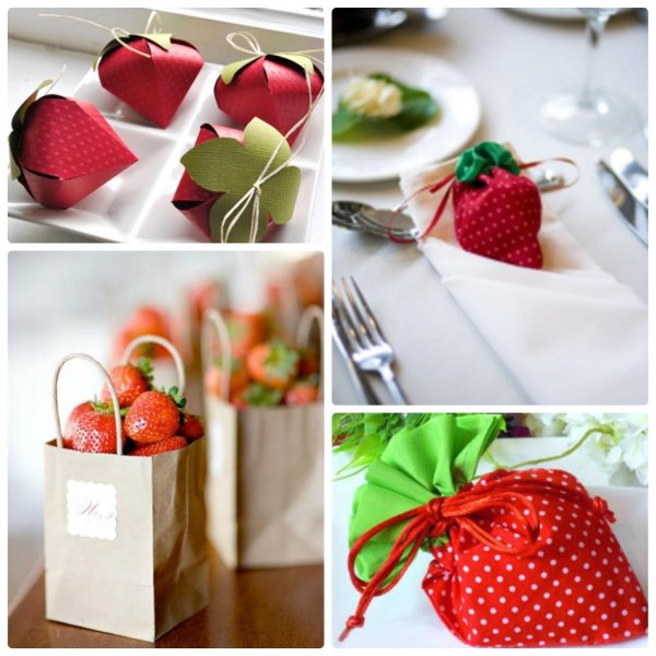 упаковка в виде клубники