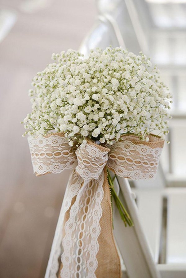 букет невесты гипсофила