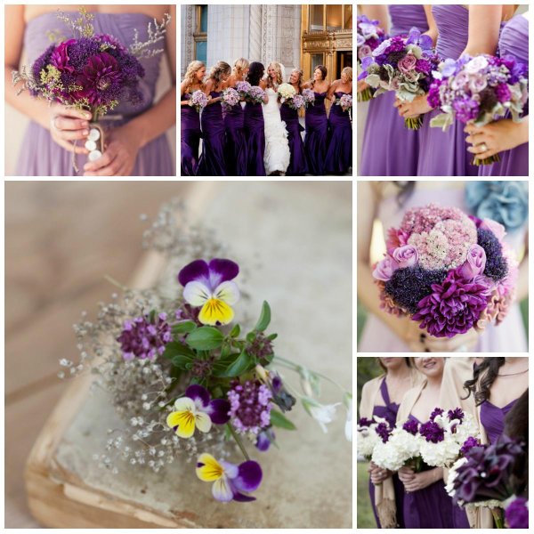 фиолетовая свадьба