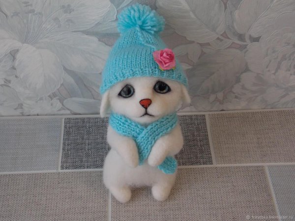 зайка вязаная