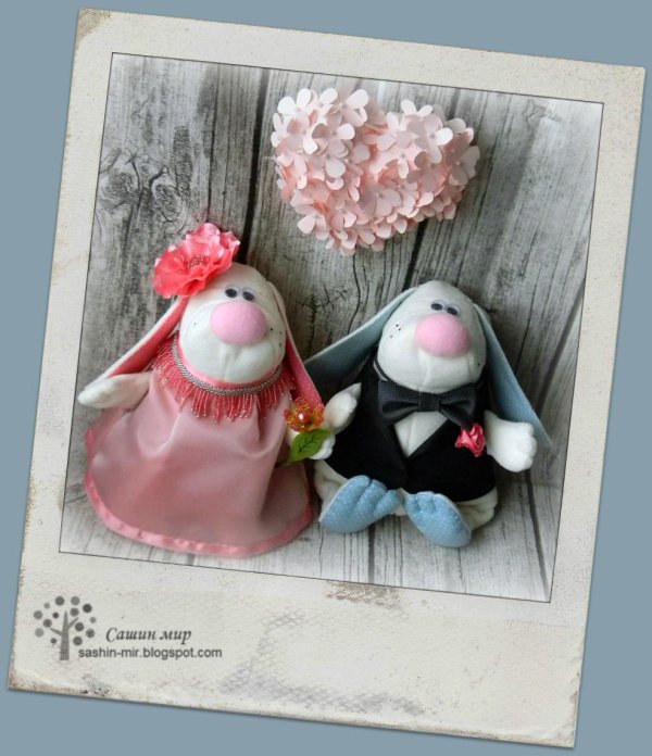 свадебные зайцы тильда