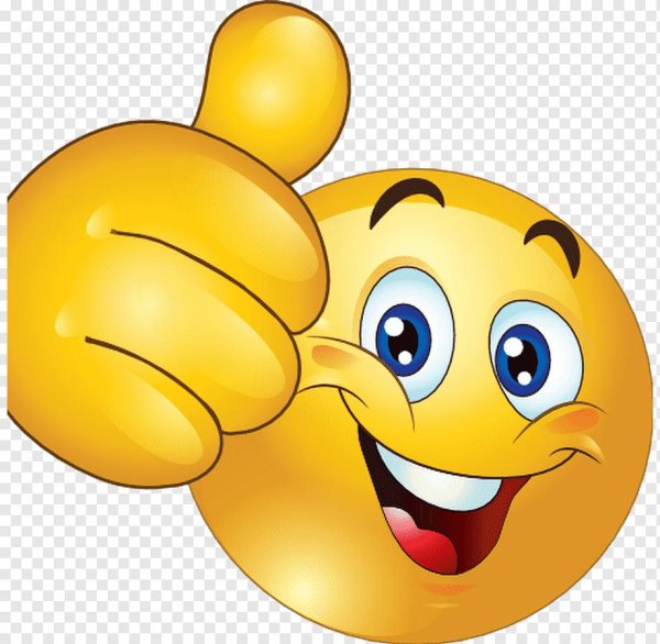 смайлик показывает большой палец