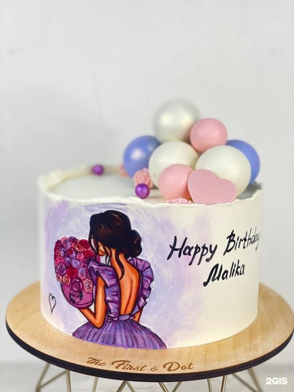 торт девушка