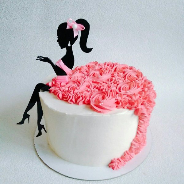 оформление торта для девушки