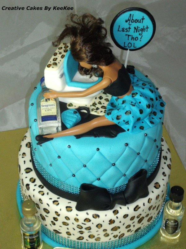 торт девушка