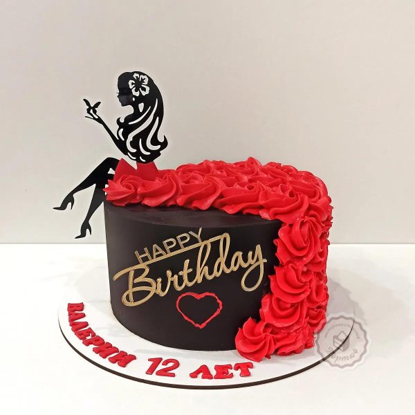 торт девушка