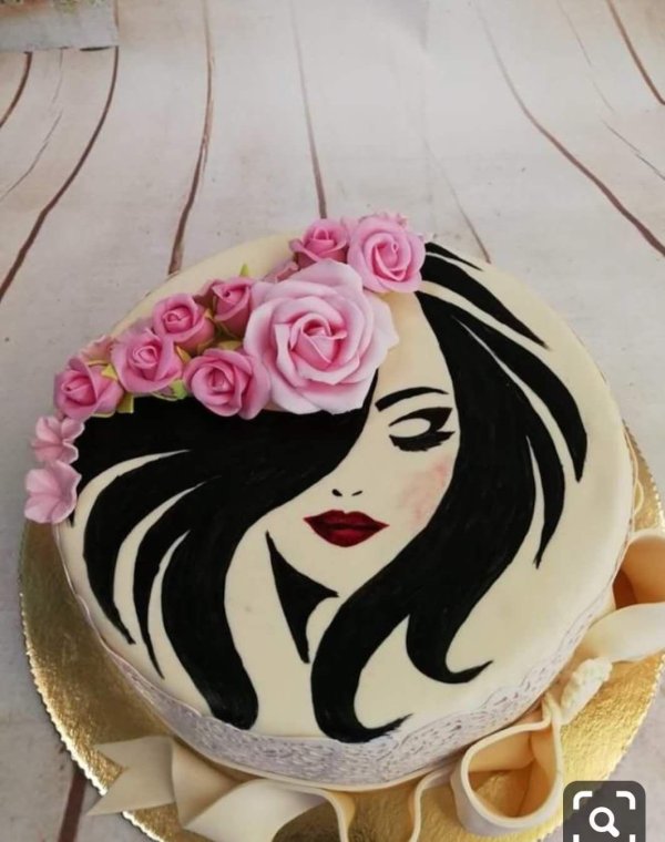 торт девушка