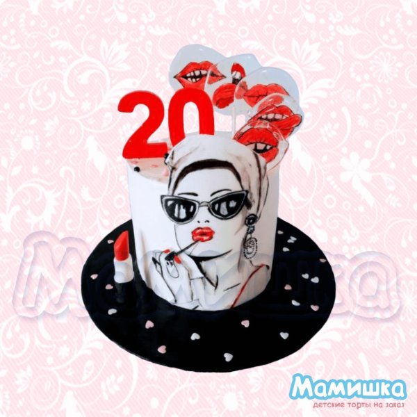 торт с девушкой