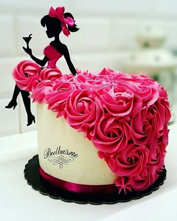 торт девушка