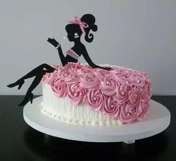 украшение тортов топером с девушками