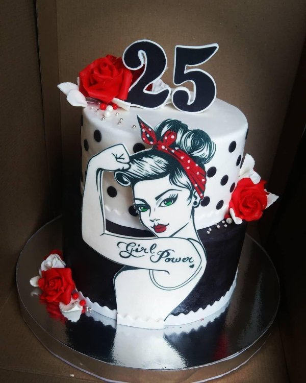 тортик на 25 лет девушке
