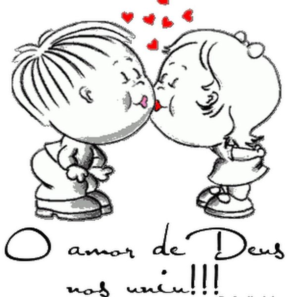 мальчик и девочка целуются рисунок