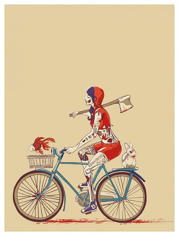 велосипед арт