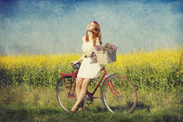 фотосессия с велосипедом