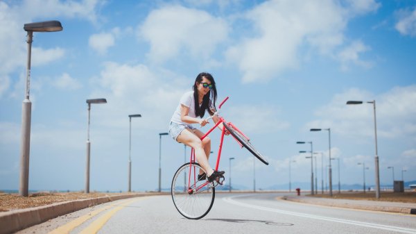 фотосессия с велосипедом