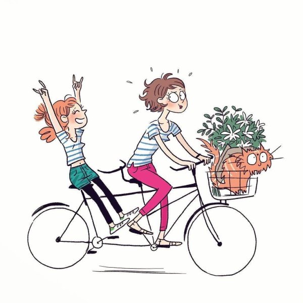 велосипед рисунки