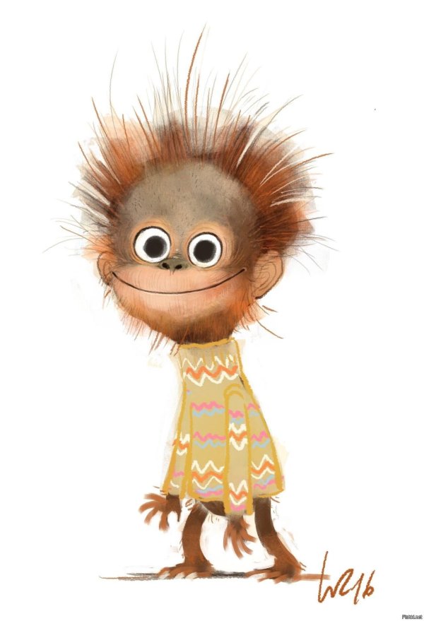 обезьянка арт