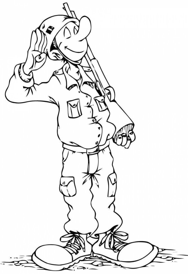 раскраска армия