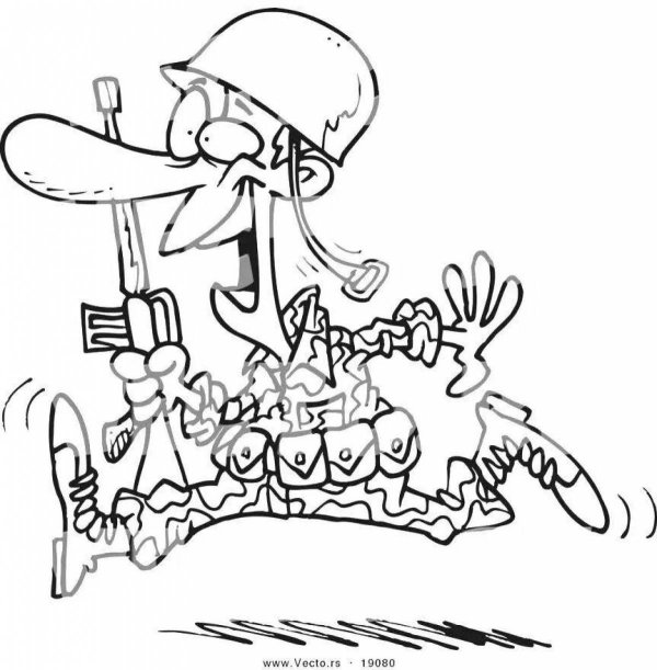 раскраска армия