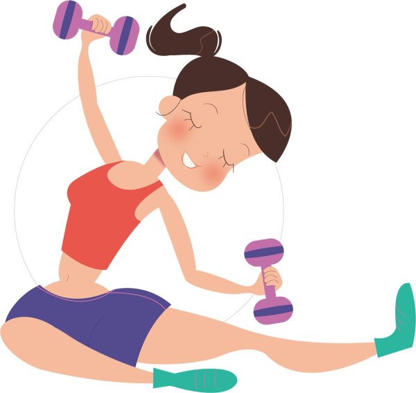 аэробика рисунок