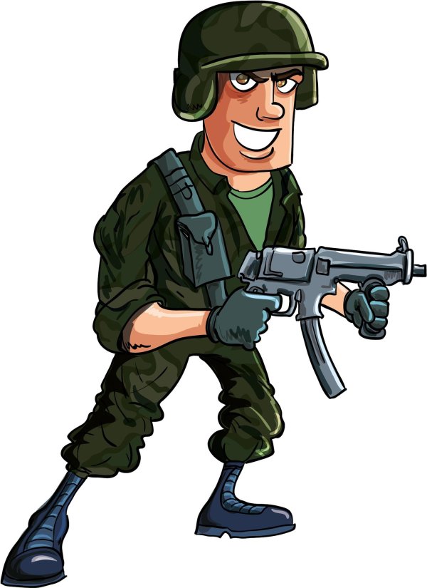 мультяшный американский военный