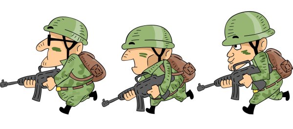 мультяшный военный