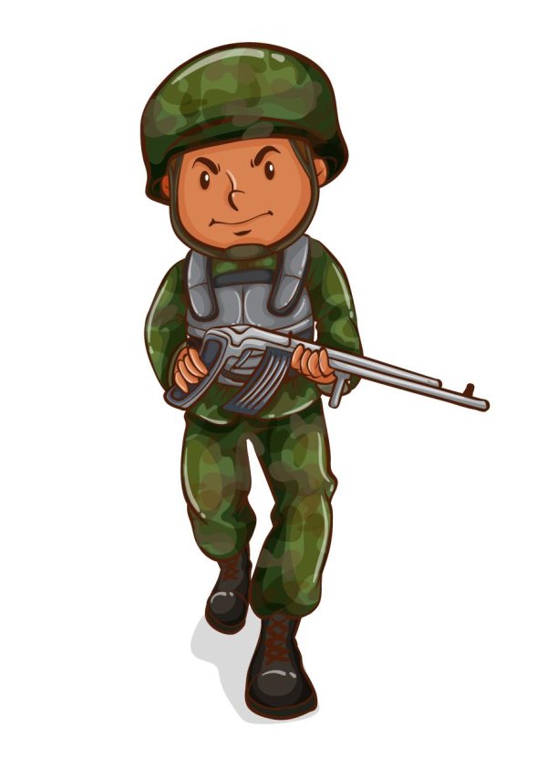 рисунок солдата для детей