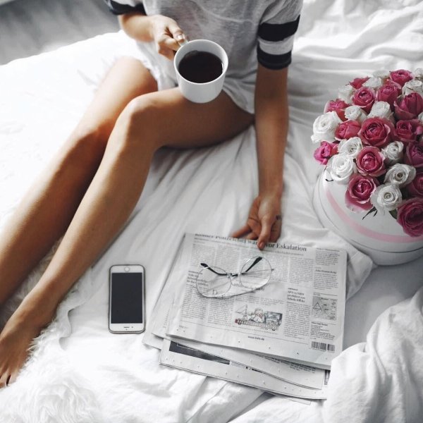 Кофе в постель для девушки