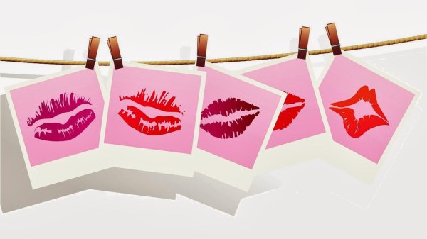 отпечатки губ