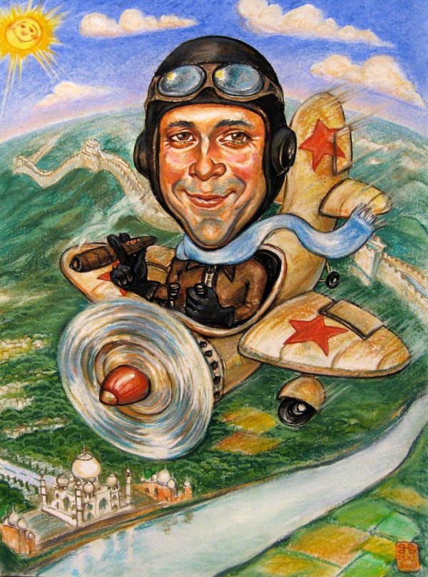 шарж десантник