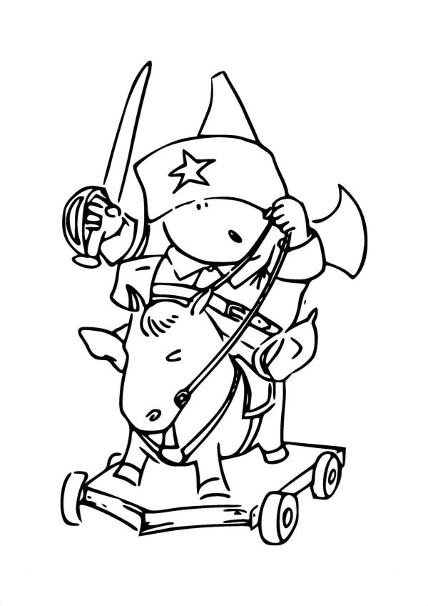 раскраска солдатики для детей