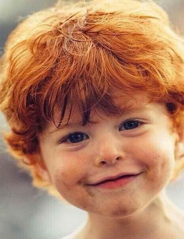 рыжий младенец