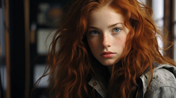 рыжая волосы