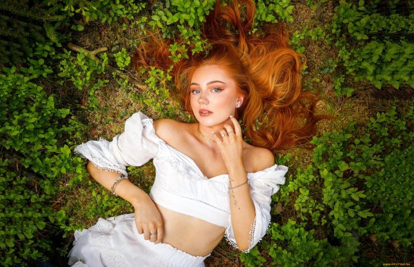 фотосессия рыжей девушки