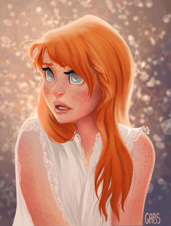 мультяшные рыжие девушки