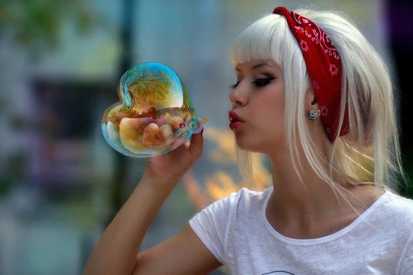 мыльные пузыри красиво