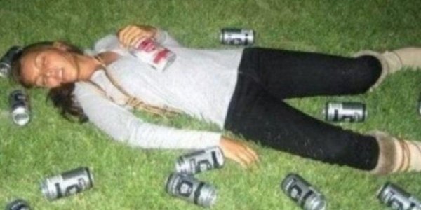 пьяная баба