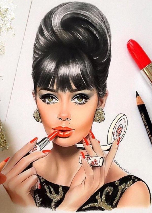 визажист иллюстрация