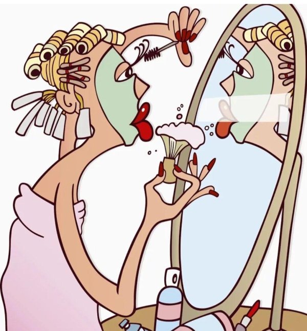 карикатуры на женщин смешные